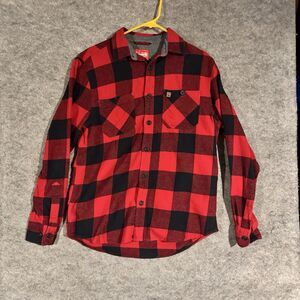 Coleman Button Up Shirt Men Medium Buffalo Plaid Lumberjack Gorpcore Grunge 2021